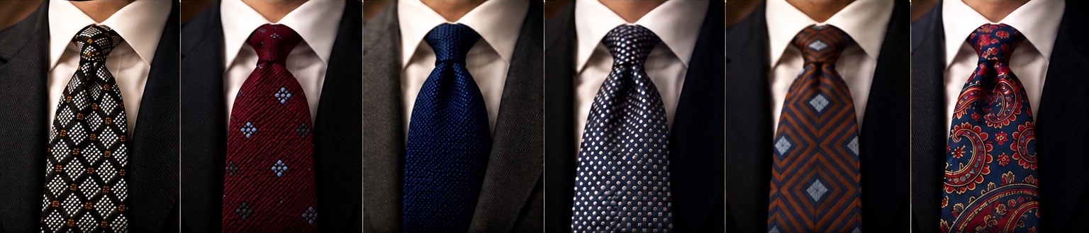 The six Spy Tie signature designs